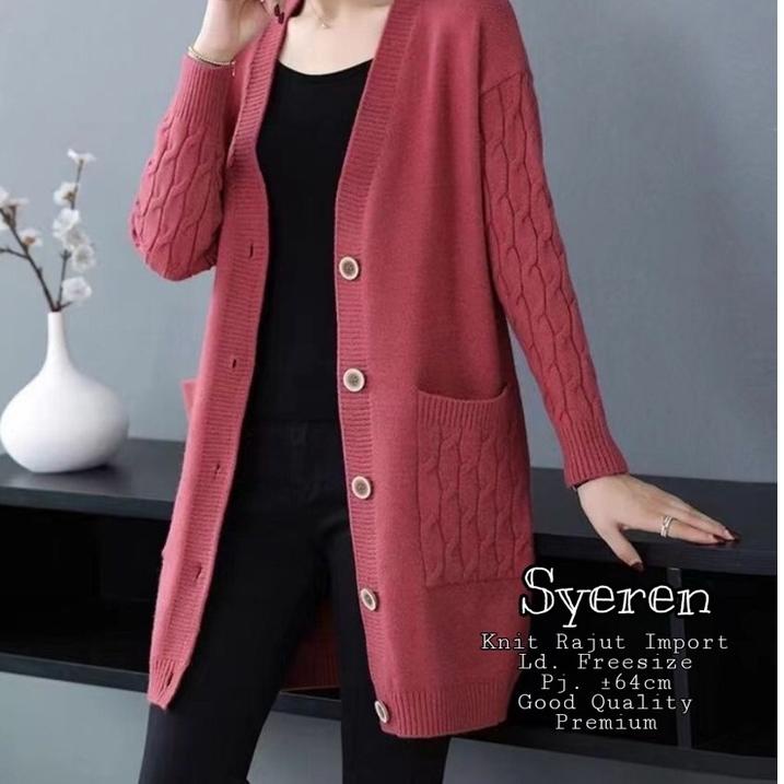 Serbuuuu.. Jaket rajut import tebal wanita korean style terbaru. Jaket kardigan halus amary