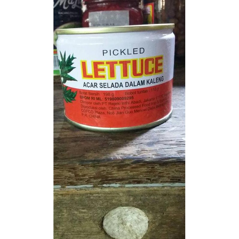 

lettuce/lobak kaleng