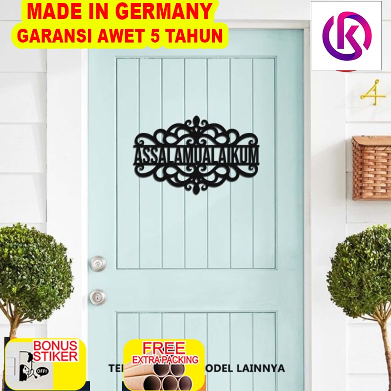 

Promo Hiasan Pintu Rumah - ASSALAMUALAIKUM Ornament -Sign Laser PLAT AKRILIK