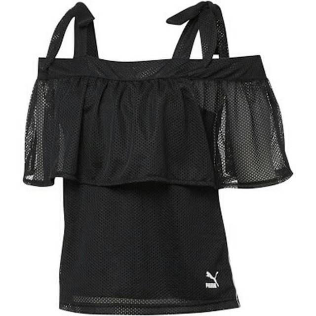 ORIGINAL PUMA XTREME OFF SHOULDER T-SHIRT Atasan Wanita Hitam