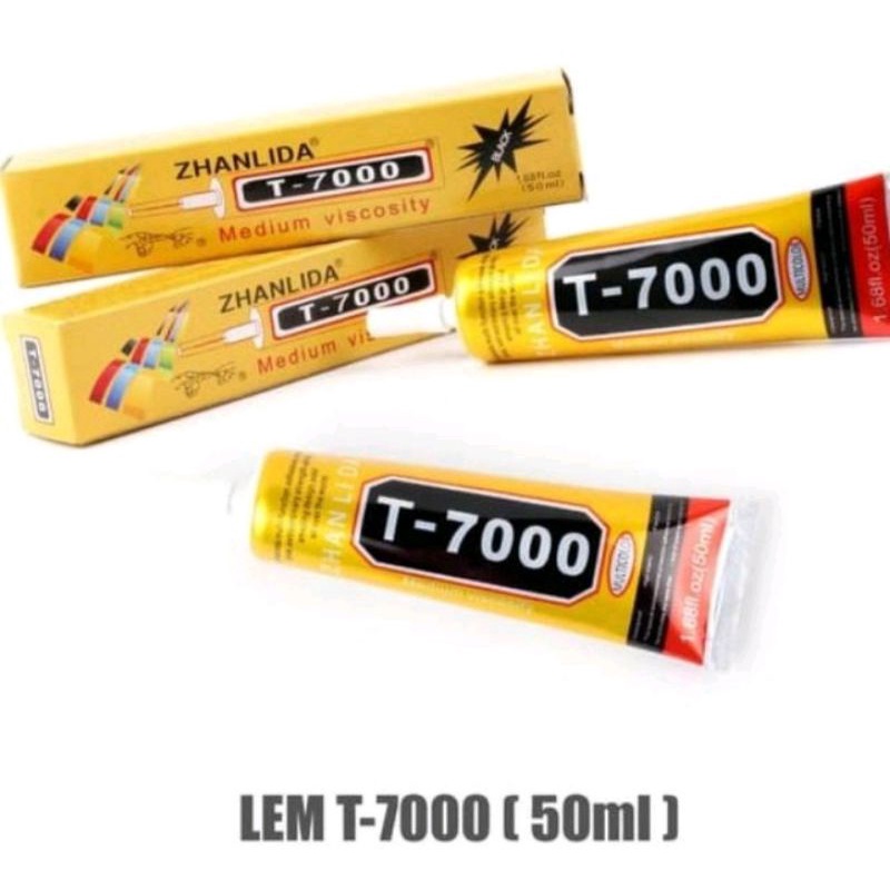 LEM LCD T7000 50 Ml  TOUCHSCREEN T7000 50ML LEM HITAM ORI MURAH MERIAH