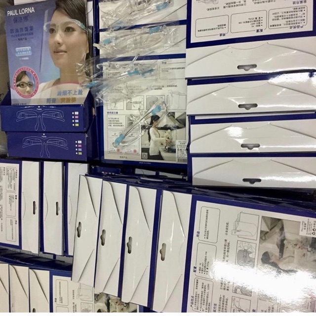 Ready stock original Paul Lorna with box face shield kacamata anti virus masker pelindung wajah