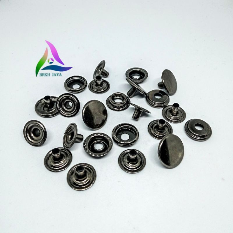 Kancing Knop / Kancing Cetet Besi 7050 / Kancing Jaket Diameter 15 mm /60 Set