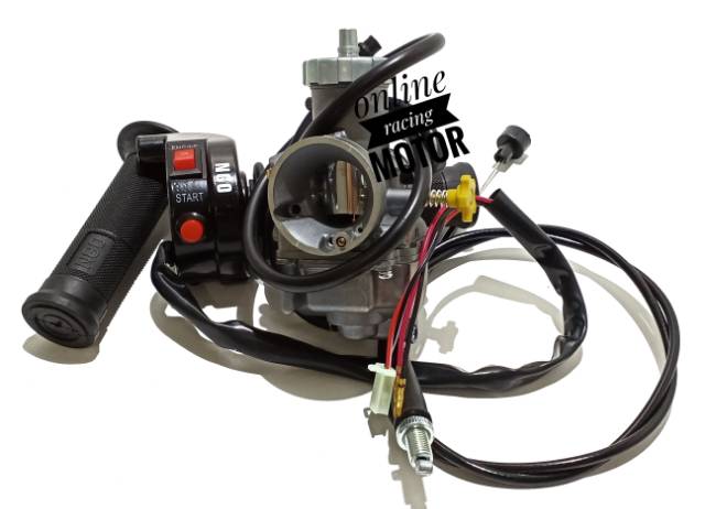 Karburator pe 28 26 24 keihin sepaket gaspontan tombol polos daytona semua motor settingan mudah