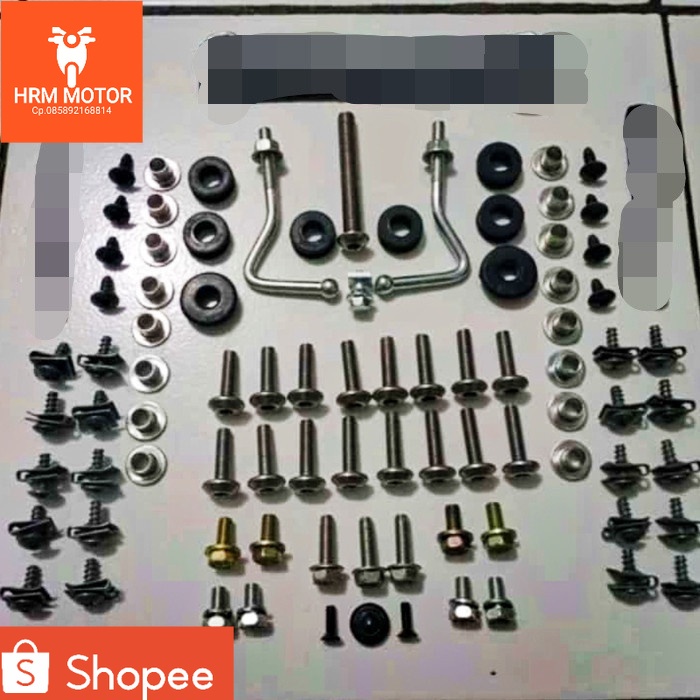 baut body full set satria 2tak hiu lumba