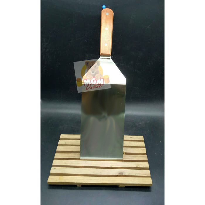 39cm Metal Spatula Turner SCRAPER TEPPANYAKI Sodet Jumbo NON-LUBANG