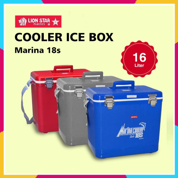 LION STAR Marina Cooler 18S Box Ice Kotak Tempat Es 16 Lt