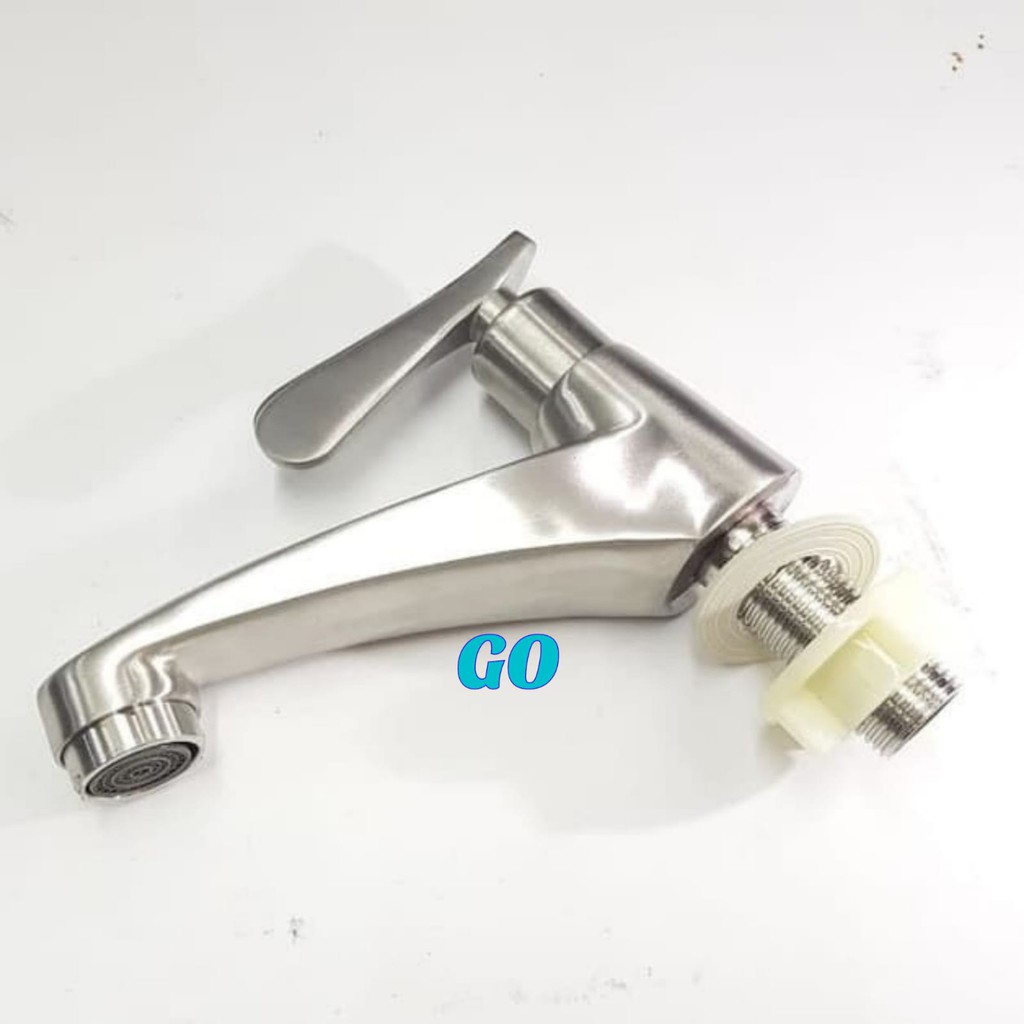 Keran Wastafel Stainless - Kran Wastafel Stainless SUS 304 - Kran Wastafel Cuci Tangan