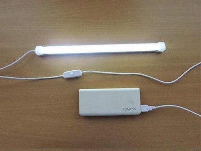 Lampu Neon USB Strip LED Belajar Kerja Rumah Dapur Meja Tabung Panjang