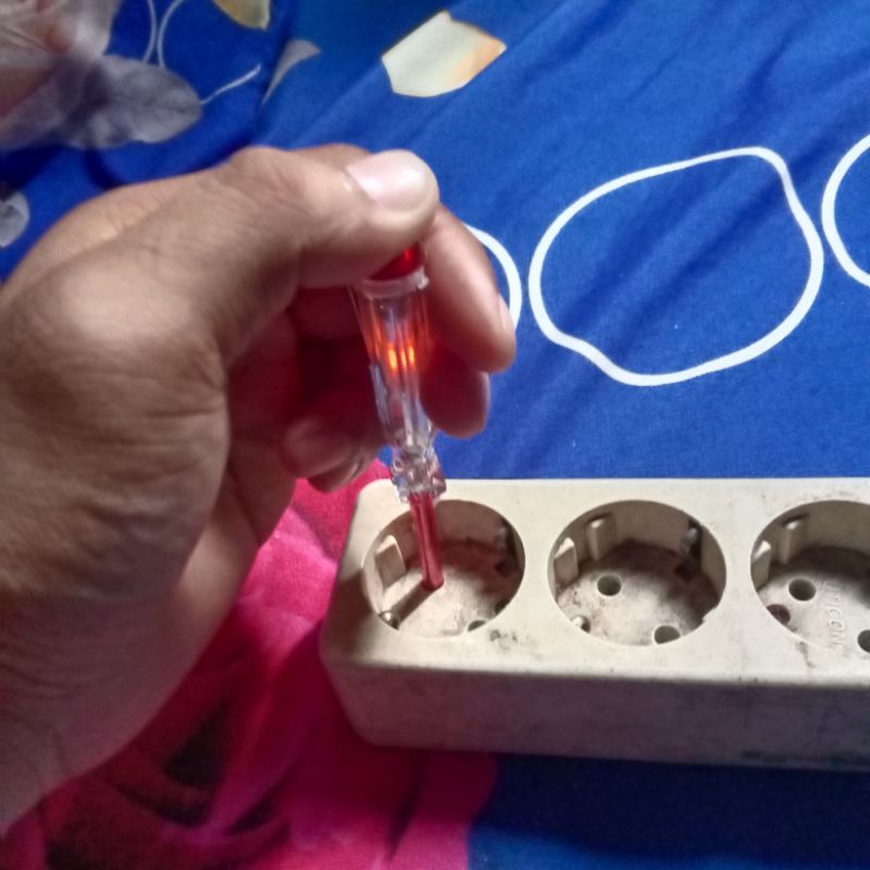 tespen listrik mini, obeng min, alat cek arus listrik