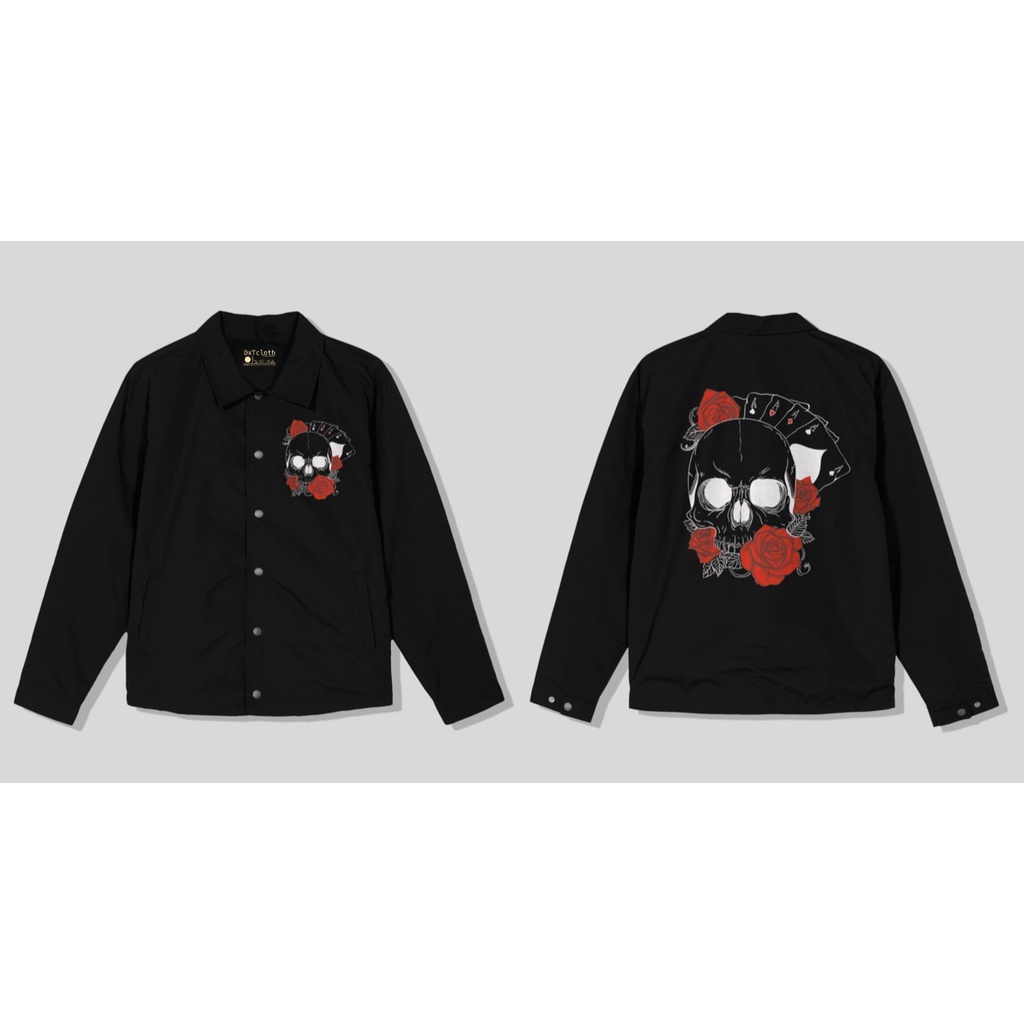 DXTCLOTHING - SkeletonRoses - Windbreaker Jacket
