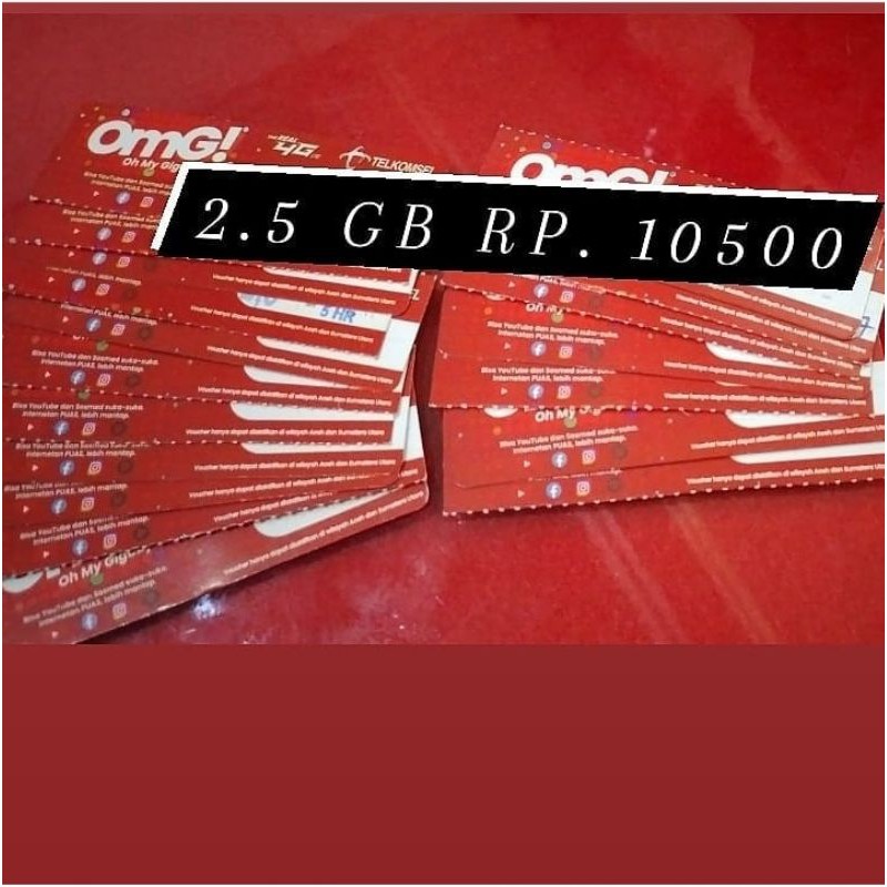 Voucher telkomsel 2.5 gb