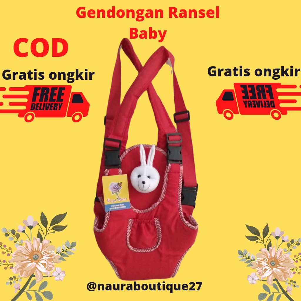 gendongan baby/ gendongan bayi / gendongan ransel polos boneka/ gendongan hipseat/ gendongan ransel