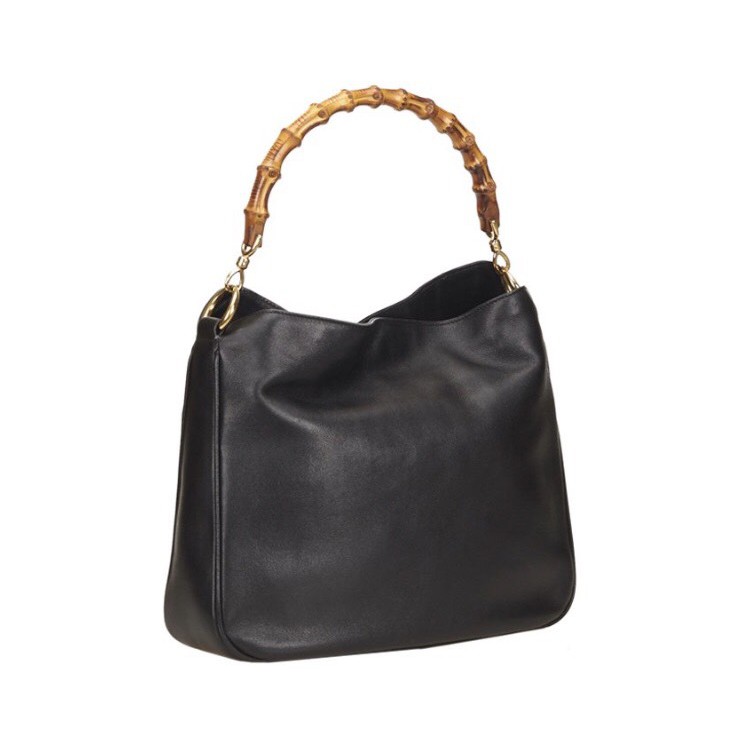 Preloved - Gucci Leather Bamboo Hobo