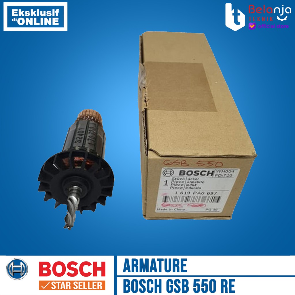 Bosch Armature GSB 550 RE Angker Mesin Bor GSB550 Rotor Bosch