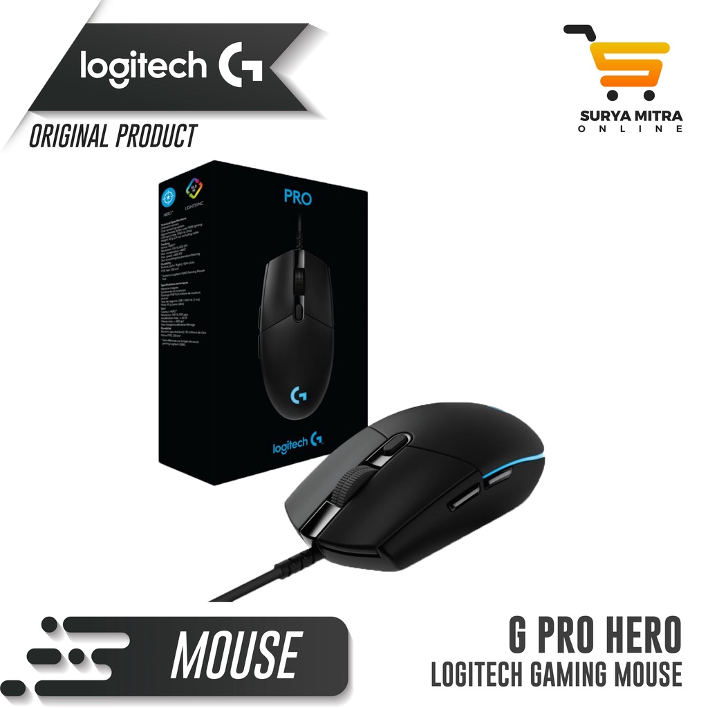 Mouse Gaming Logitech G Pro Hero Corded