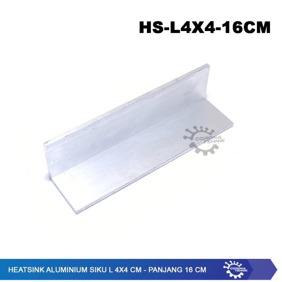 Heatsink Aluminium Siku L 4x4 cm - Panjang 16 cm