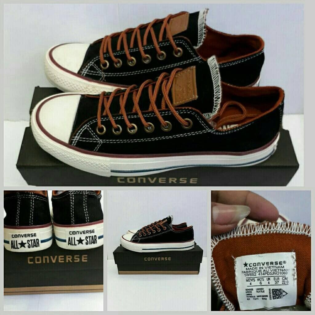  sepatu  converse  premium hitam pendek  Shopee Indonesia