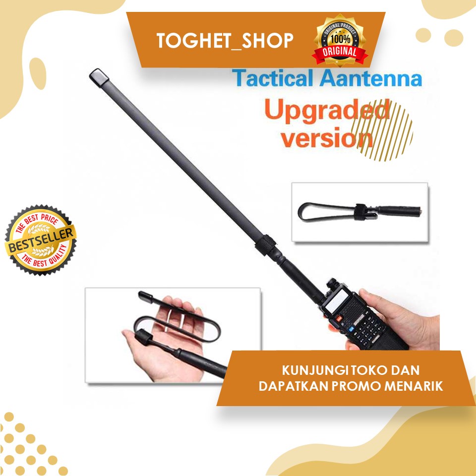 Antena Tipe Antena SMA-F Female Antena Dual Band 32cm Frekuensi 136/520MHz AR-152A Pofung UV-5R UV-8
