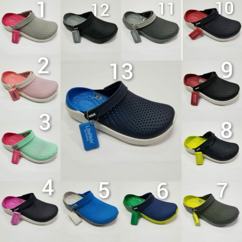 Sepatu Sandal Pria/Sandal karet Pria/Sandal Casual Pria/Sandal CROCS LITERIDE BAND CLOG_Import