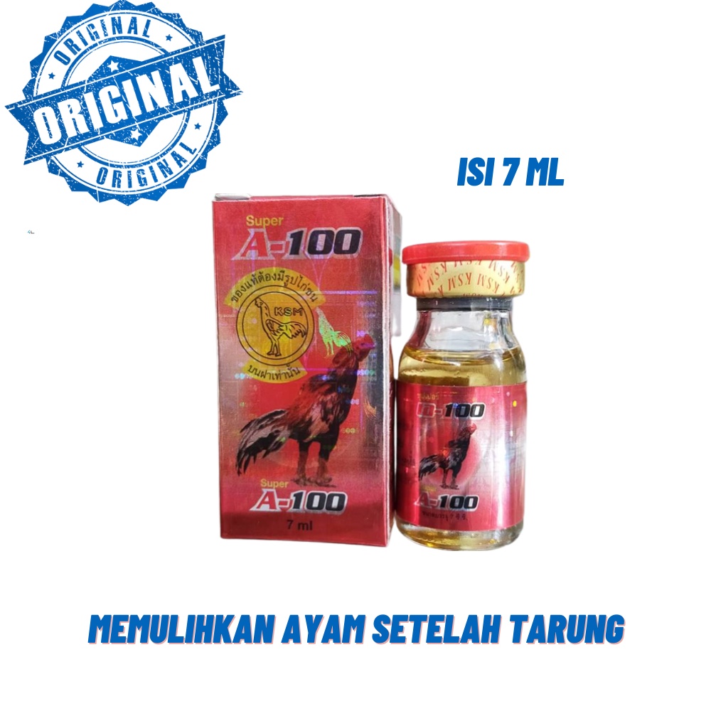 A100 Super A-100 ( 7 ml) Memulihkan Ayam Setelah Tarung - Isi 7 ml