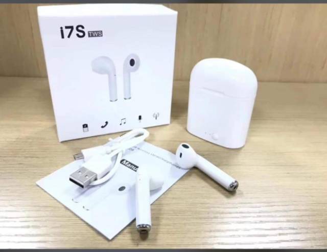 PROMO EARPOD EARPHONE HEADSET BLUETOOTH I7S TWS ORI 99 PAIR 1 1 - Putih-2