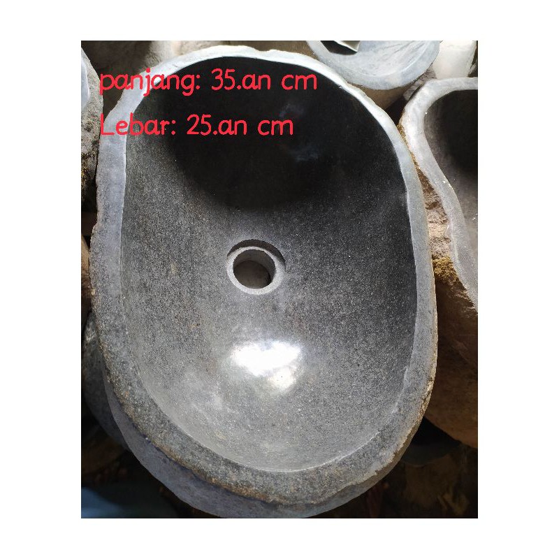 wastafel batu kali | waatafel batu alam | tempat cuci tangan