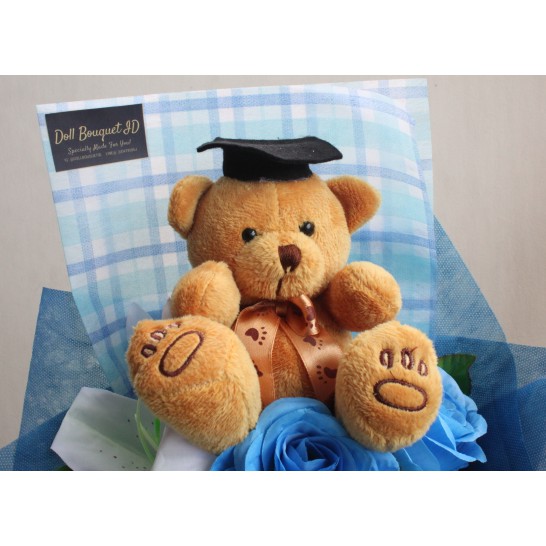 Buket Bouquet Bunga Boneka Beruang Wisuda