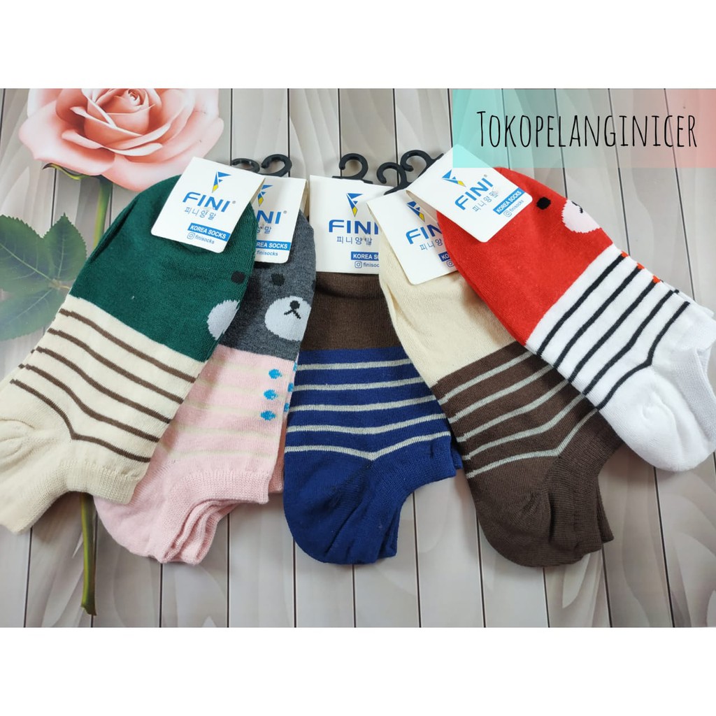 Kaos Kaki Wanita  berkarakter unik Pendek Lucu Socks Unik  Tokopelanginicer