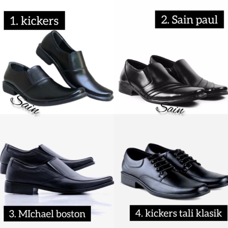 Sepatu pria pantofel hitam formal