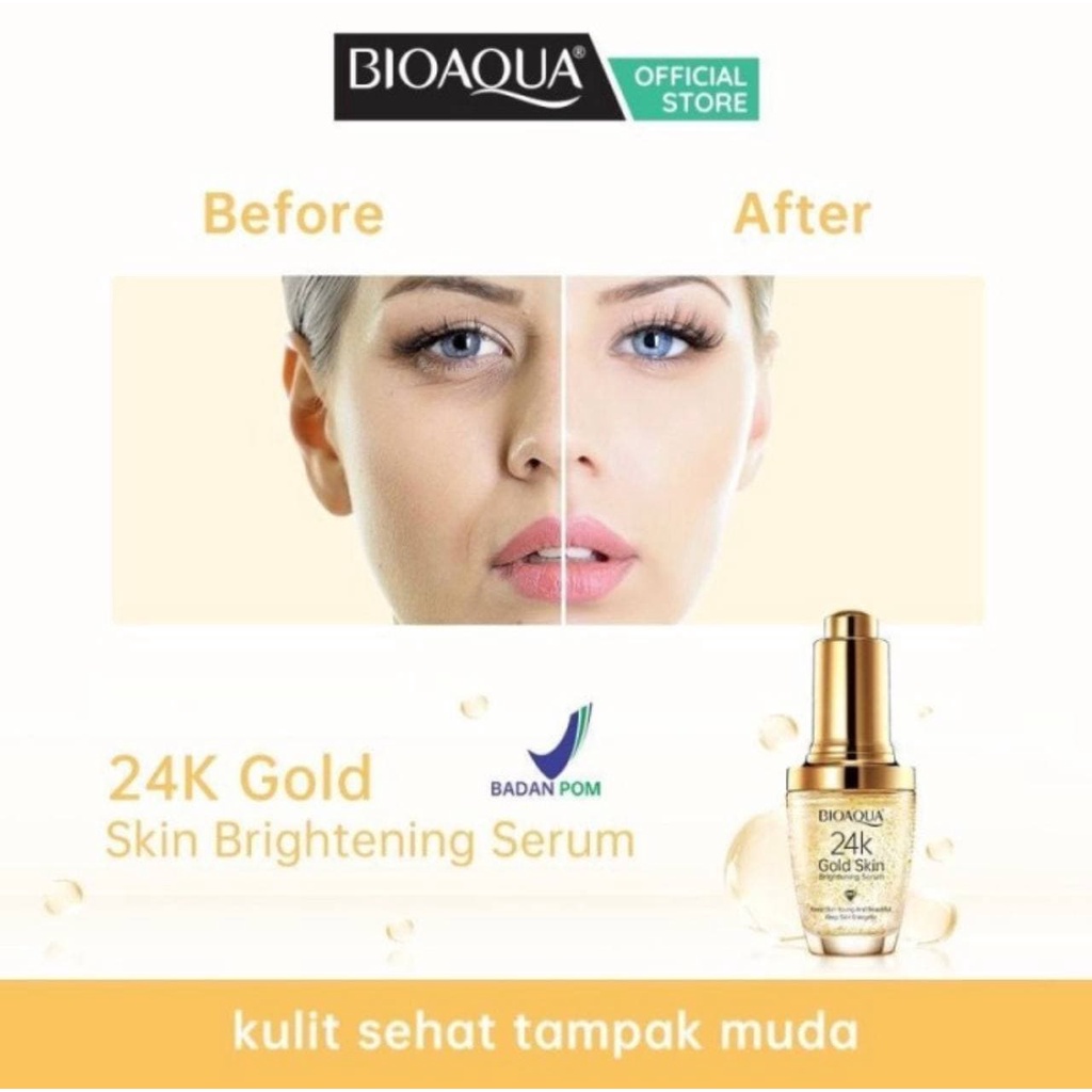 [BOTOL] BIOAQUA 24K GOLD ESSENCE FACE SERUM WAJAH EMAS ANTI AGING