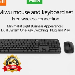 Stock Banyak XIAOMI MIIIW WIRELESS COMBO Keyboard Mouse