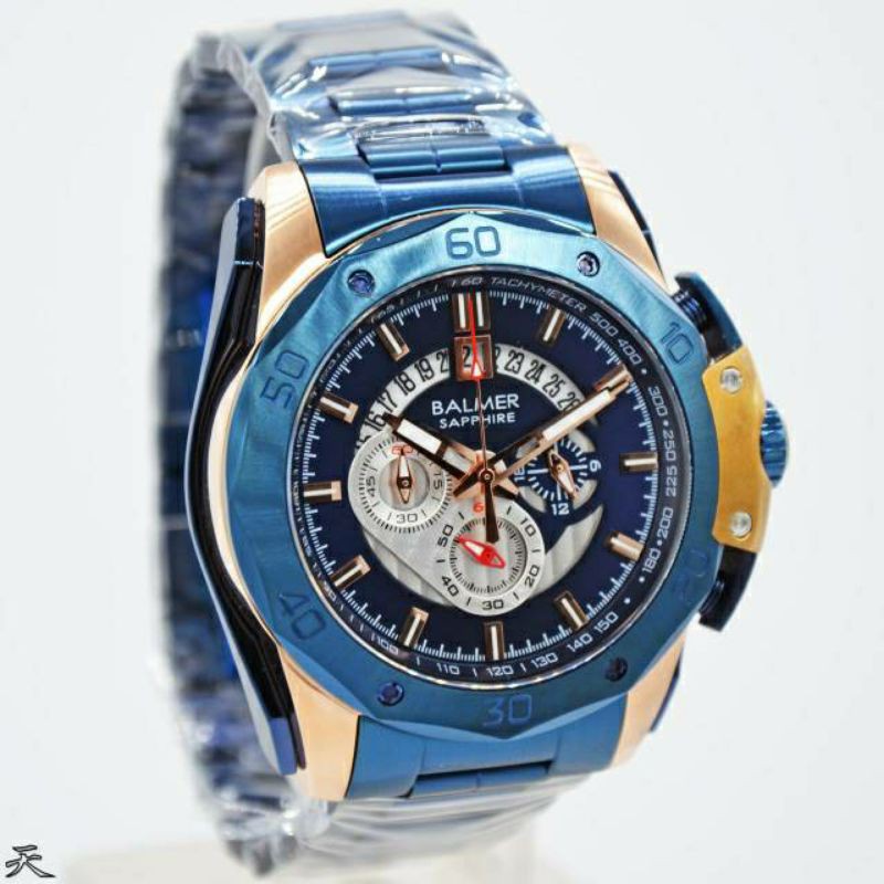 BALMER 7993 Jam Tangan Pria Chronograph Balmer Sapphire Original Garansi Resmi