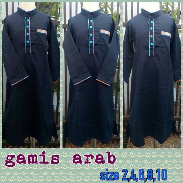 Gamis arab jubah anak laki-laki size 2, 4