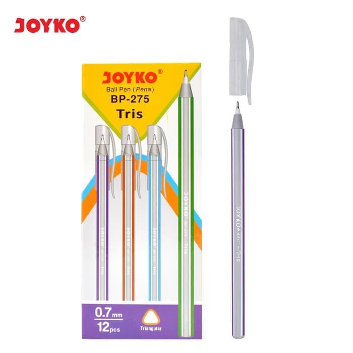 

Pulpen Joyko - Ballpoint JOYKO BP-275 Tris 0,7 Hitam (Pack 12 Pcs)