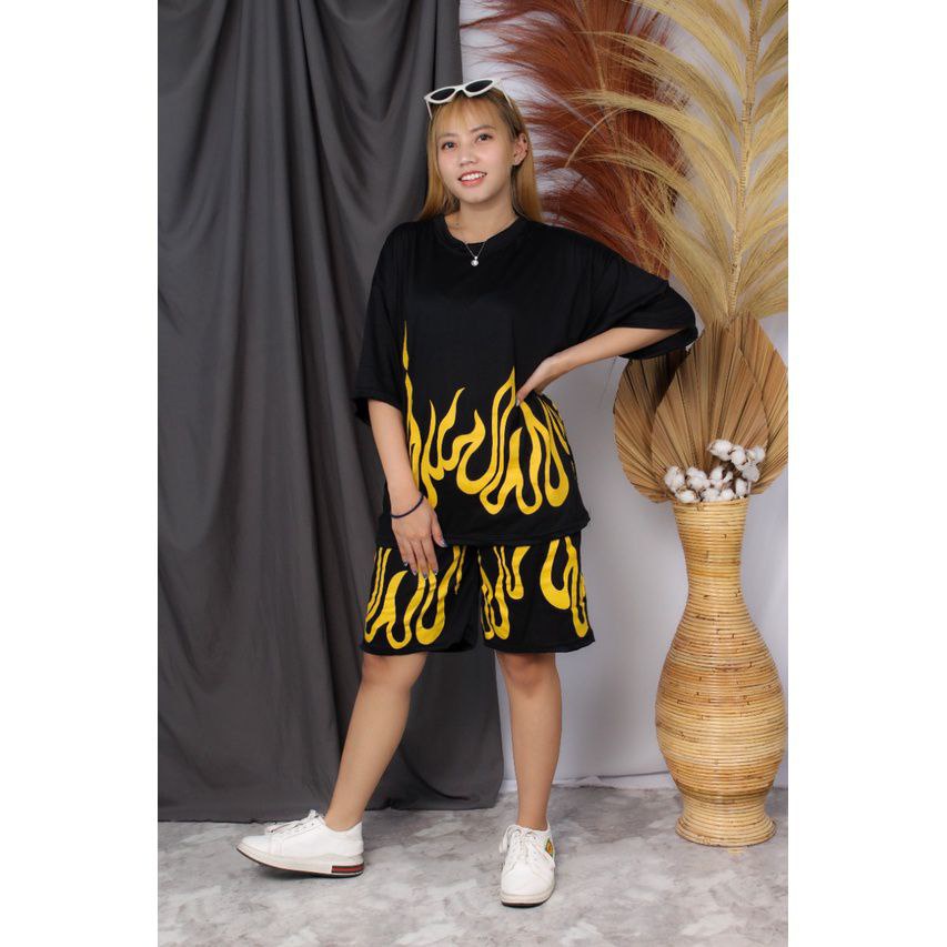 JAYA.Co Setelan Oversize BILLIE (LD 120cm pjg baju 63cm)
