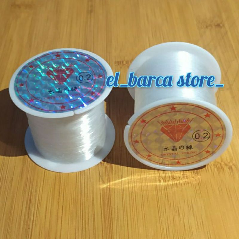 BENANG SENAR PAYET NILON TRANSPARAN 0,2 MM / BENANG KENUR MONTE PASANG BURCI