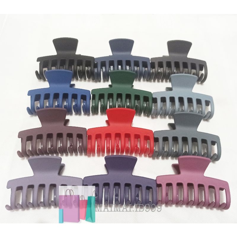 JEDAI Rambut Doff Korea Tebal Multi Colour/JEDAI Doff KEPITING GIGI 5 / Jepit Rambut 6-7cm