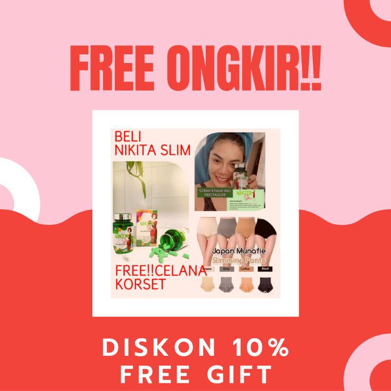 Nikita slim (FREE GIFT) slimming kapsul BPOM HALAL hokkyshop