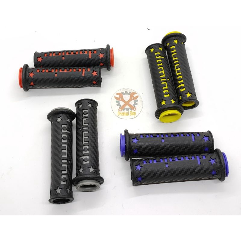 HANDGRIP DOMINO KARBON BINTANG EMPUK ENAK UNTUK DIGENGAM UNIVERSAL