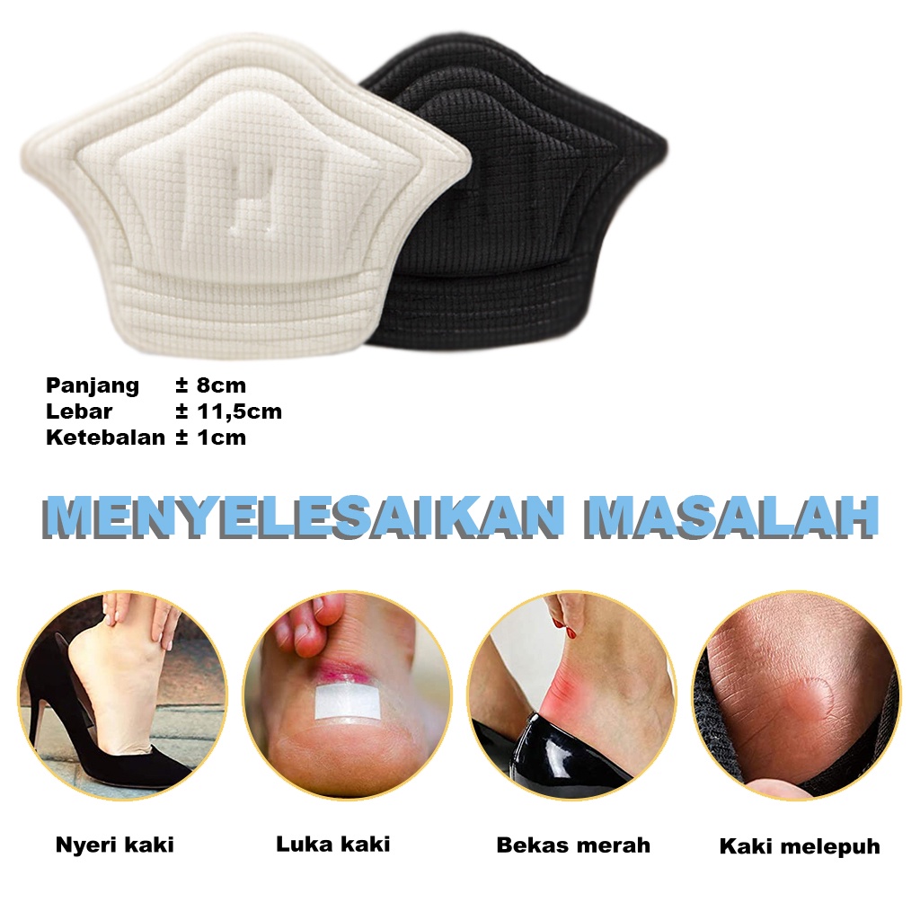 BRGUNIK Ms Insole Ganjalan Sepatu Sneakers Kebesaran Insole AntiTumit Lecet Insole Sneakers R643