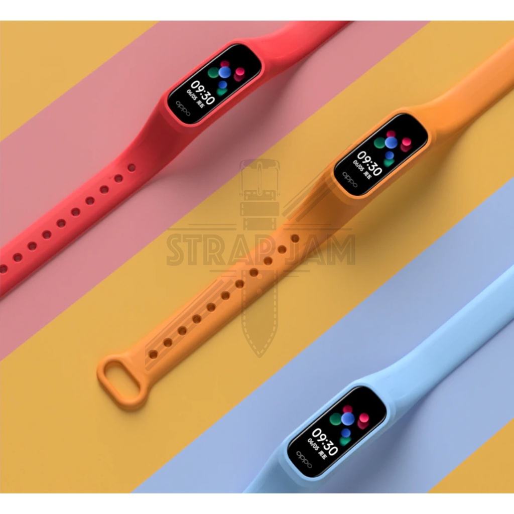 Tali Jam Strap Silikon Untuk Oppo Band 2021 - Replacement Band Rubber