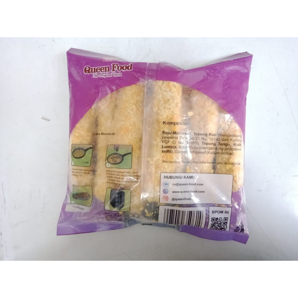 QUEEN FOOD CHEESY STICK 310GR ISI 8 / FROZEN FOOD