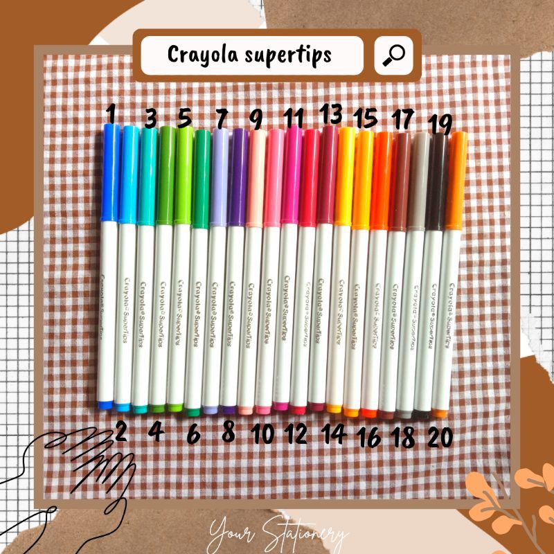 

Your Stationery - Crayola Supertips