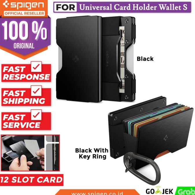 

OPEN RESSELER Card Holder Spigen Universal Card Holder Wallet S Hardcase Dompet Saku