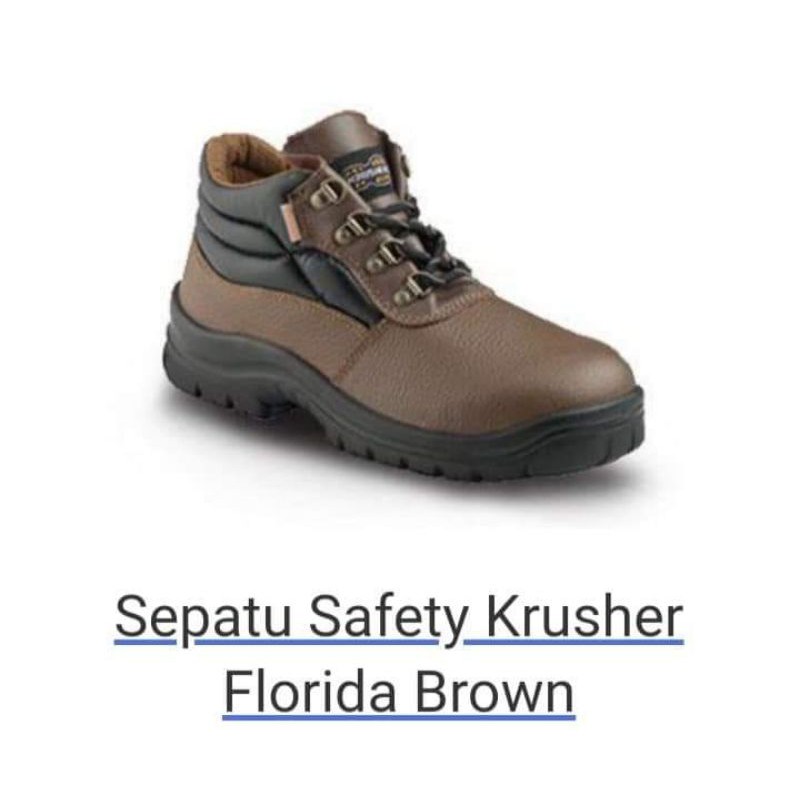 Sepatu Safety Krusher Florida Brown & Black
