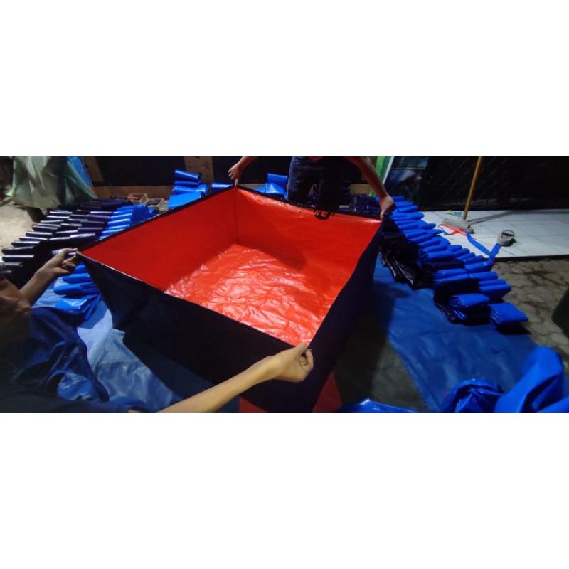 terpal kolam ikan a5 100x100x50 tebal