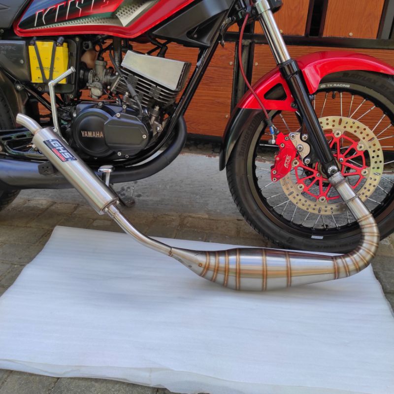 Knalpot RX King RX Spesial Model Kolong PDK Repsol Stainles Original GHS Racing-1