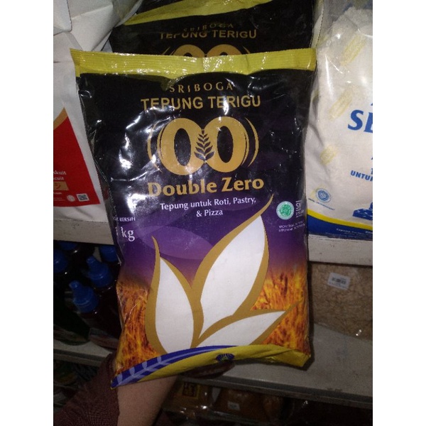 

SRIBOGA DOUBLE ZERO 1KG, TEPUNG PROTEIN TINGGU U/ ROTI, PASTRY, PIZZA