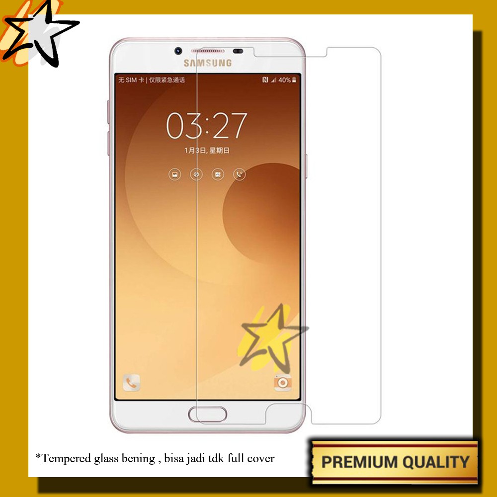 Tempered Glass Samsung Galaxy C9 Pro Anti gores Screen Guard Premium Quality